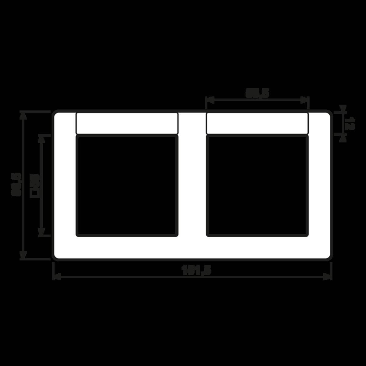 Jung Rahmen 2-fach ws AS 5820 NA