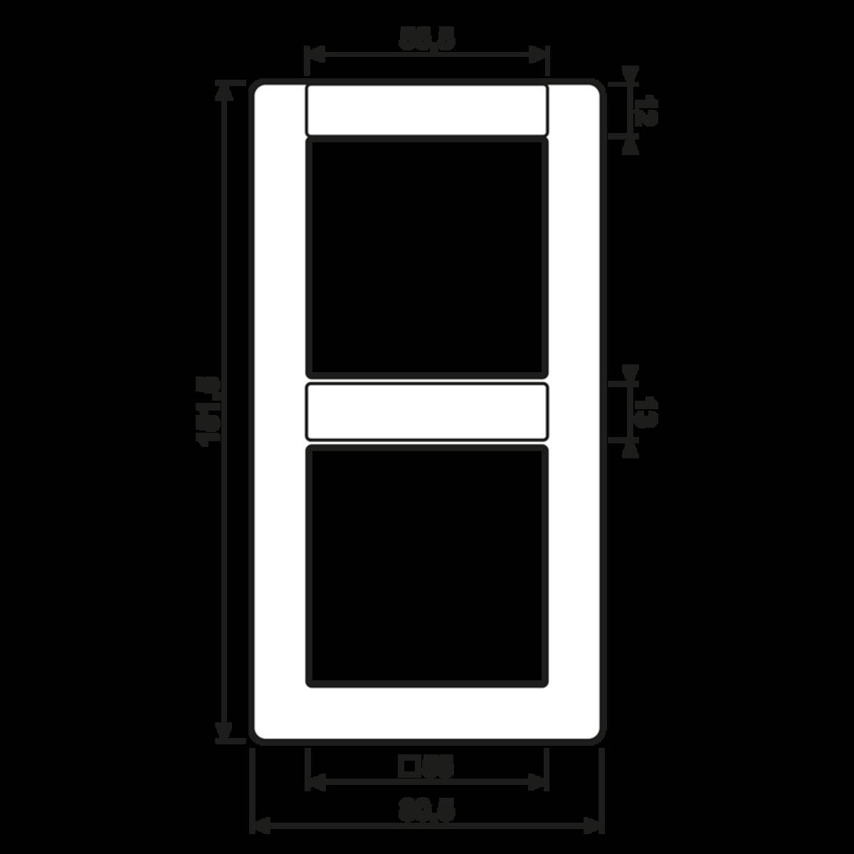 Jung Rahmen 2-fach ws AS 582 NA