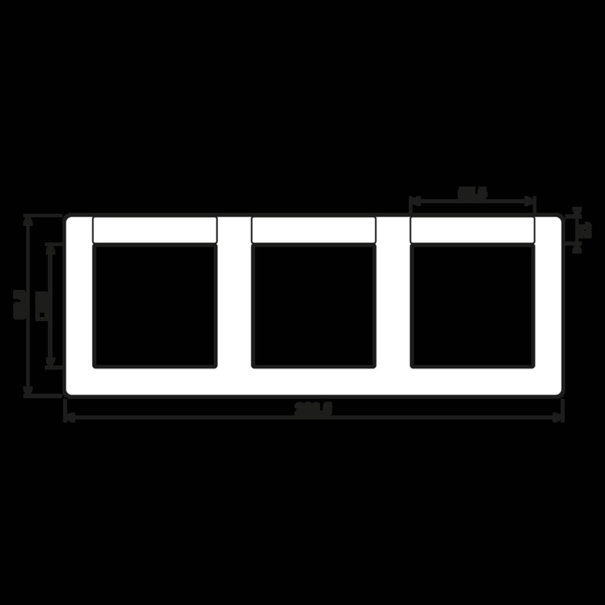 Jung Rahmen 3-fach ws AS 5830 NA