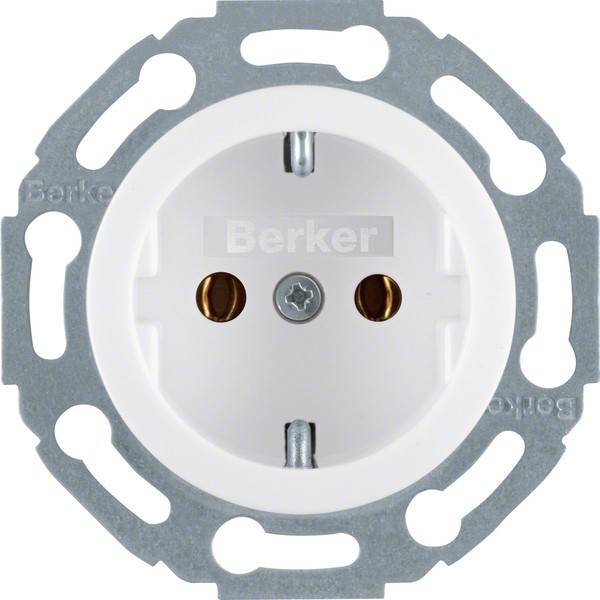 Berker Schuko-Steckdose pws/gl 474520