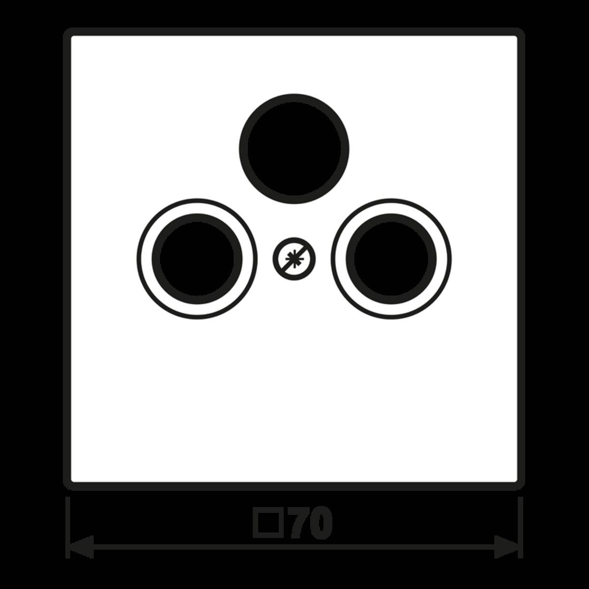 Jung Abdeckung LS 990 SAT SWM