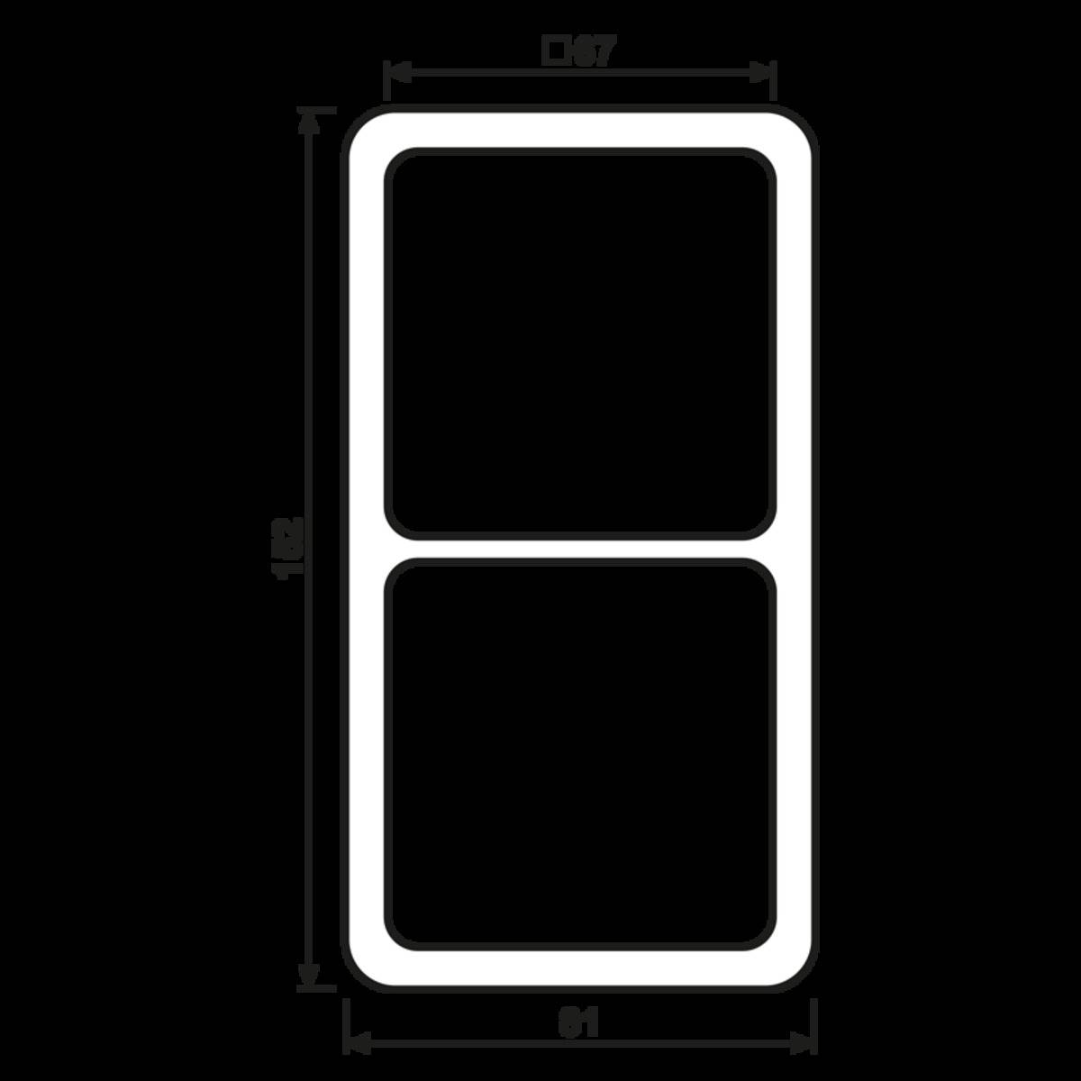 Jung Rahmen 2-fach br CD 582 WU BR