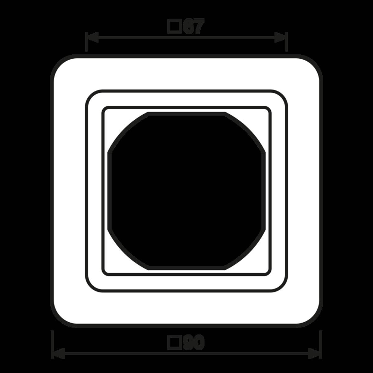 Jung Rahmen 1-fach aws CD 681 WU WW