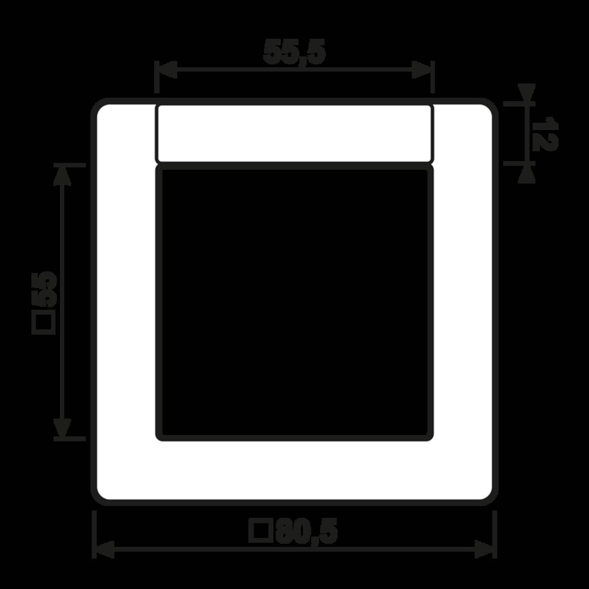 Jung Rahmen 1-fach ws AS 581 NA