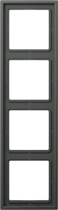 Ein leerer doppelter Negativhalter mit zwei rechteckigen Ausschnitten für 35-mm-Filmstreifen vor einem einfarbigen Hintergrund.