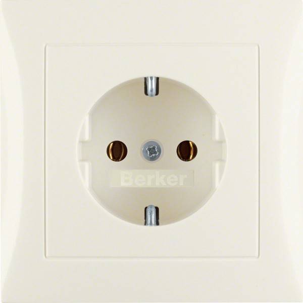 Berker SCHUKO-Steckdose ws/gl 47428982