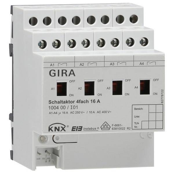 Gira Schaltaktor 4fach 100400