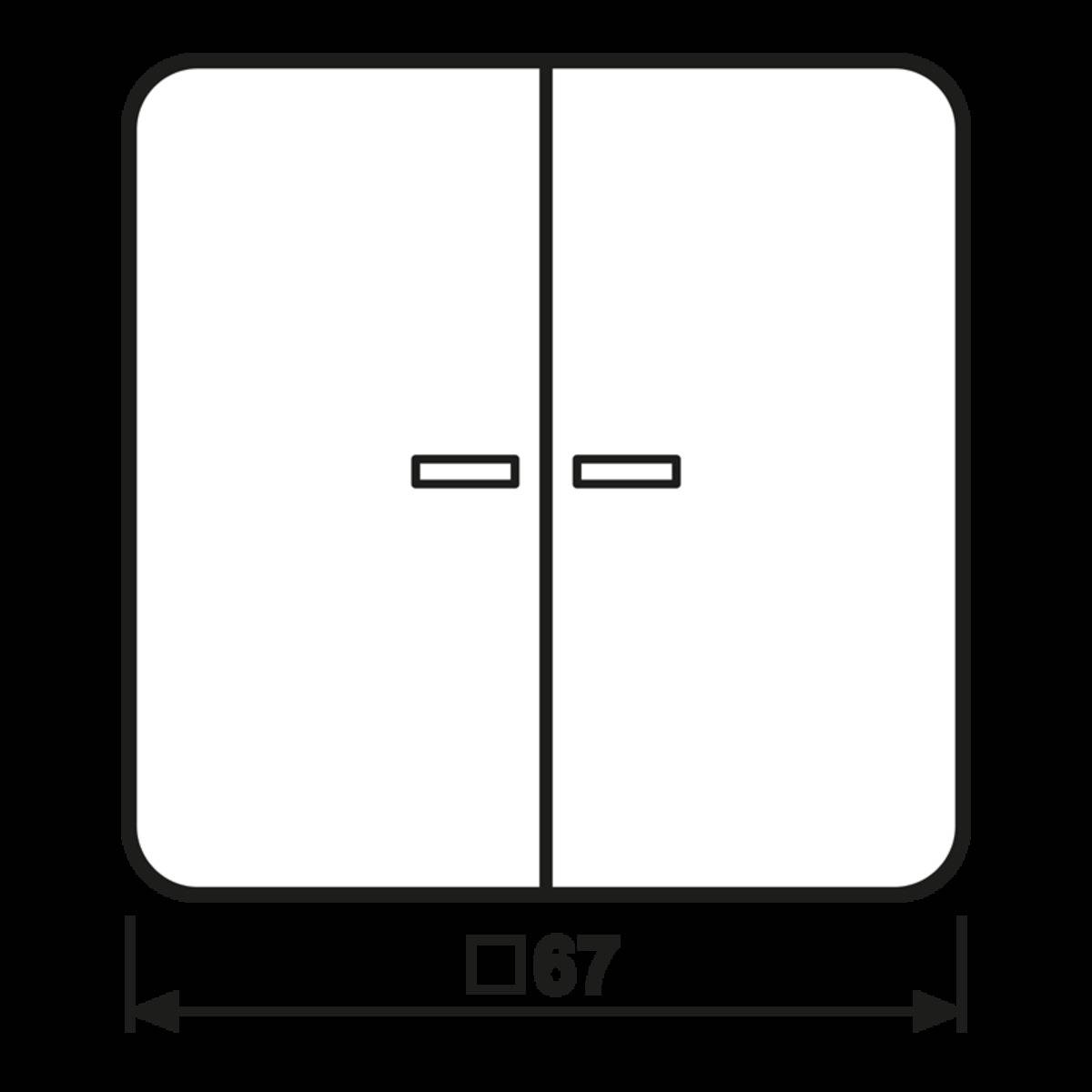 Jung Wippe Lichtleiter aws CD 595 KO5 WW