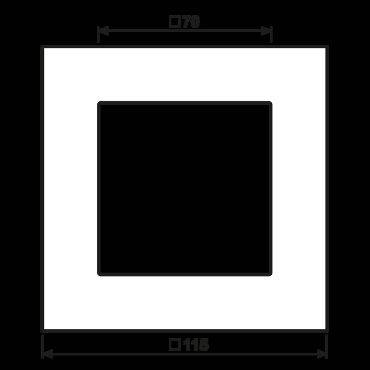 Jung Rahmen 1-fach mt ws LSP 981 GLAS