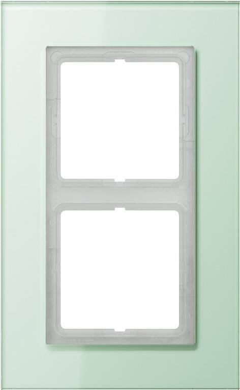 Jung Rahmen 2-fach mt ws LSP 982 GLAS