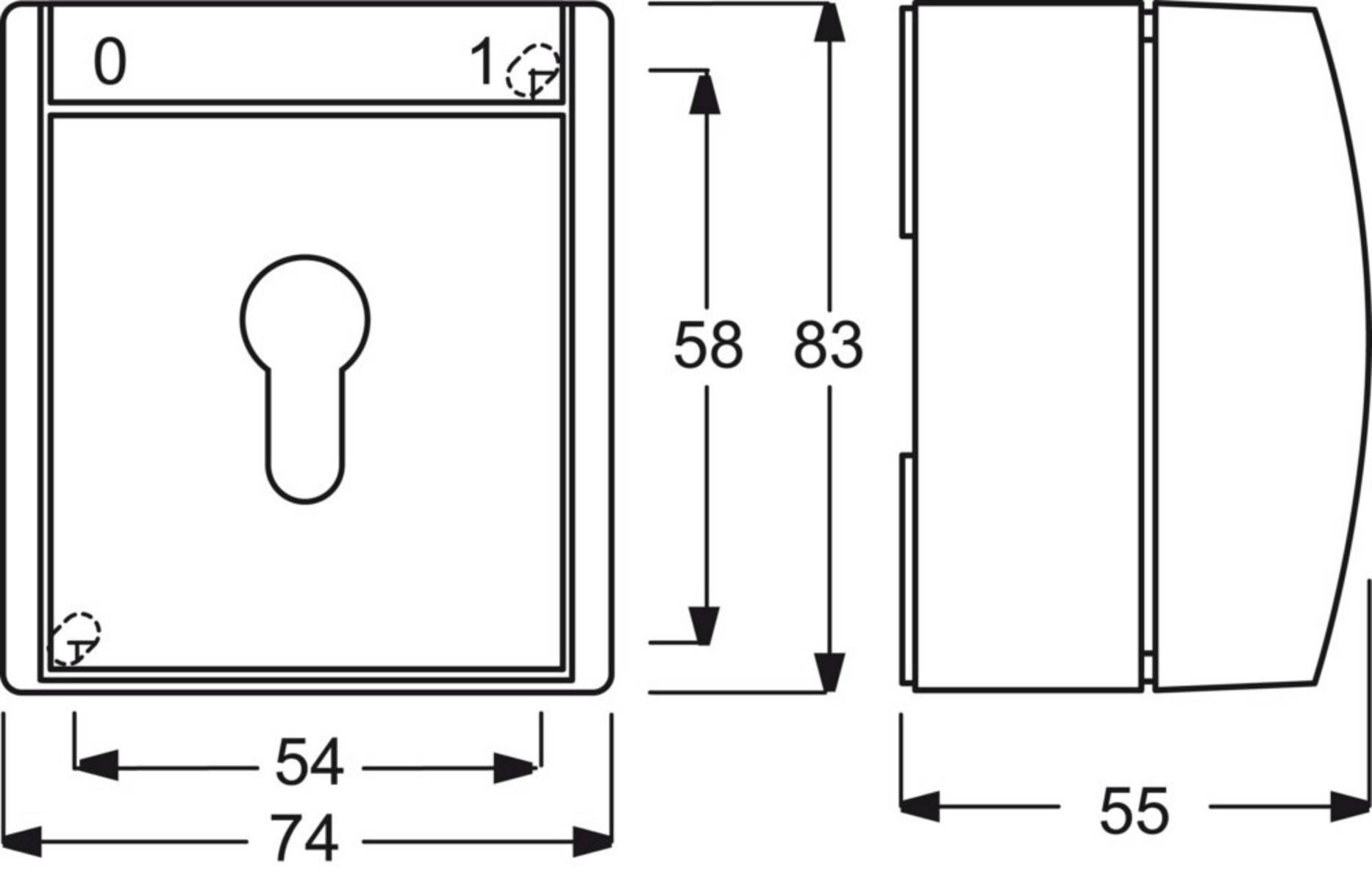 Busch-Jaeger Schlüsselschalter 2733 SLW-53