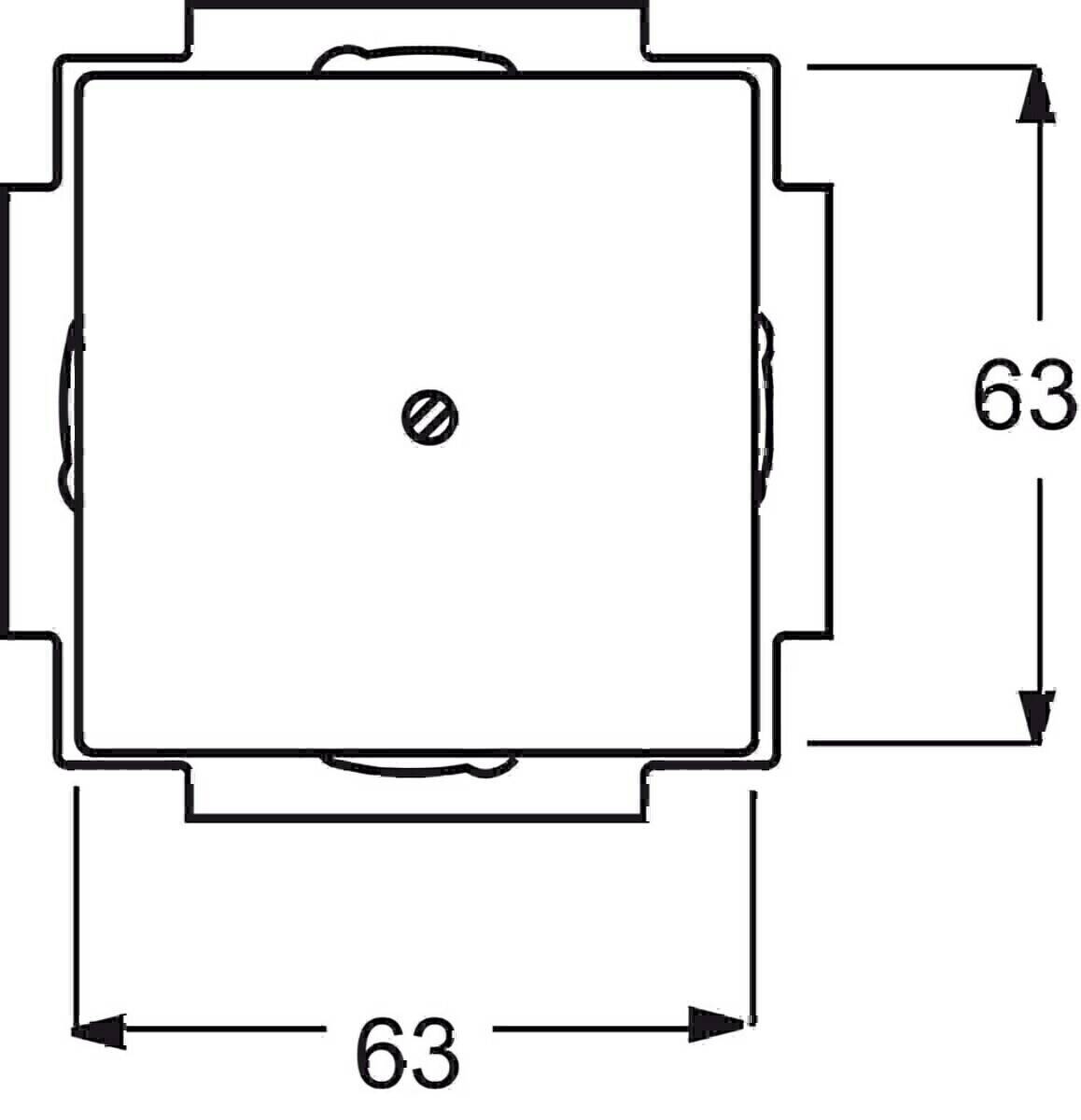 Busch-Jaeger Zentralscheibe sav/ews 1742-82