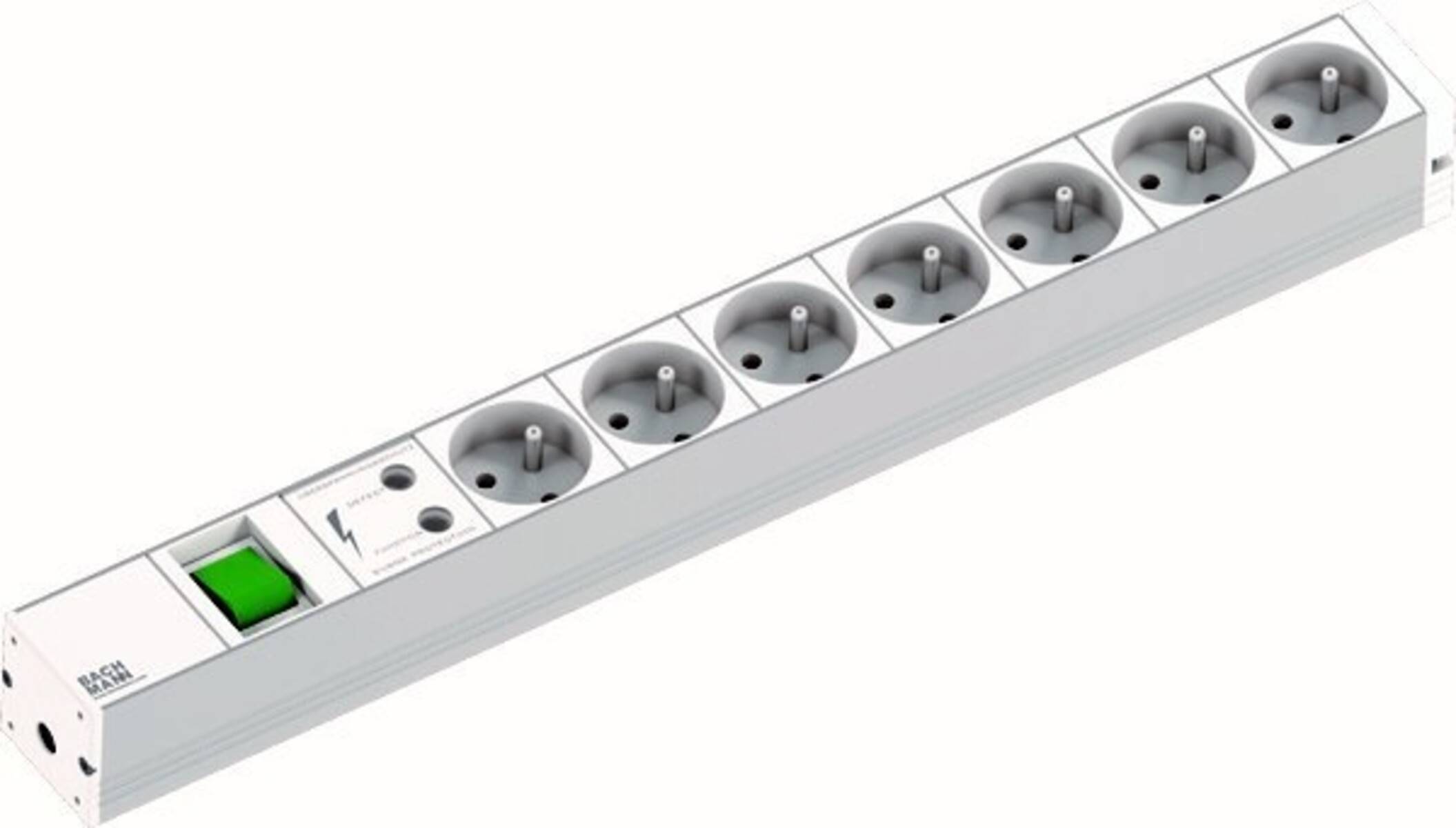 Sechsfach-Steckdosenleiste mit individuellen Schaltern für jede Steckdose, entwickelt zur Steuerung mehrerer elektronischer Geräte.