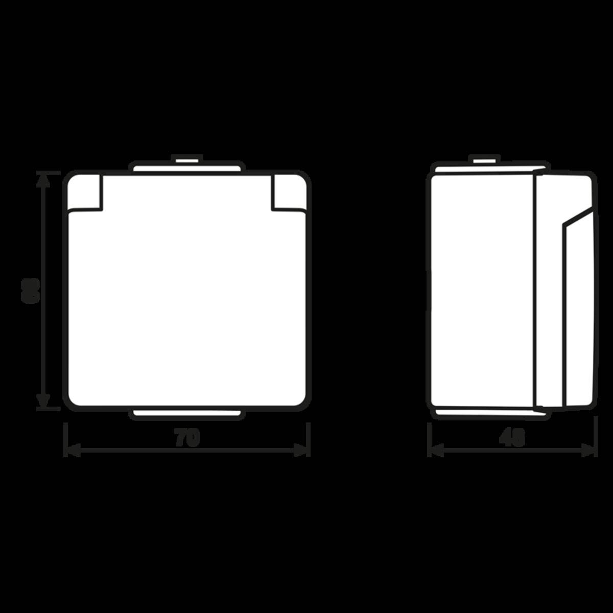 Jung SCHUKO-Steckdose 621 W-1
