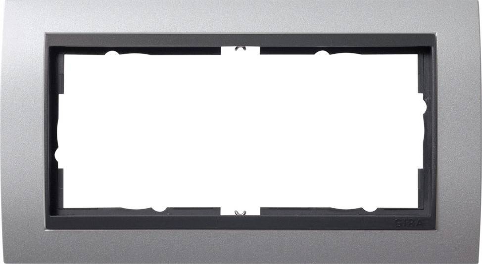Gira Abdeckrahmen 2f.alu 100206
