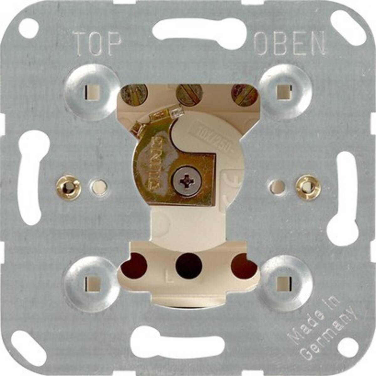 Metallbefestigungshalterung mit Aufschriften 