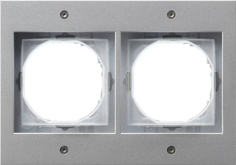 Gira Abdeckrahmen 2f.alu 021265