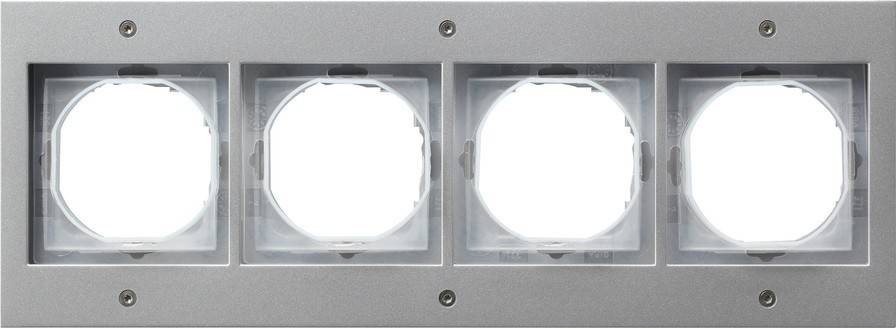 Gira Abdeckrahmen 4f.alu 021465