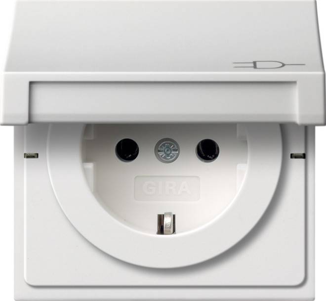 Gira Schuko-Steckdose rws-gl 0454112