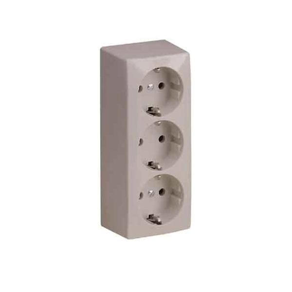 ABL Sursum AP-Dreifach-Steckdose ws 1493010 ABL Sursum AP-Dreifach-Steckdose ws 1493010