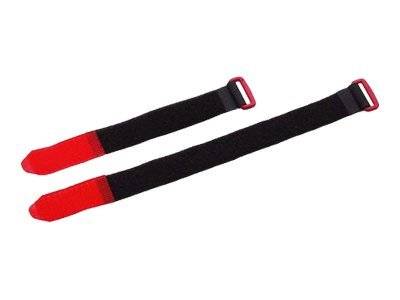 Cimco - Kabelbinder - 24 cm - Schwarz, Rot (Packung mit 10)