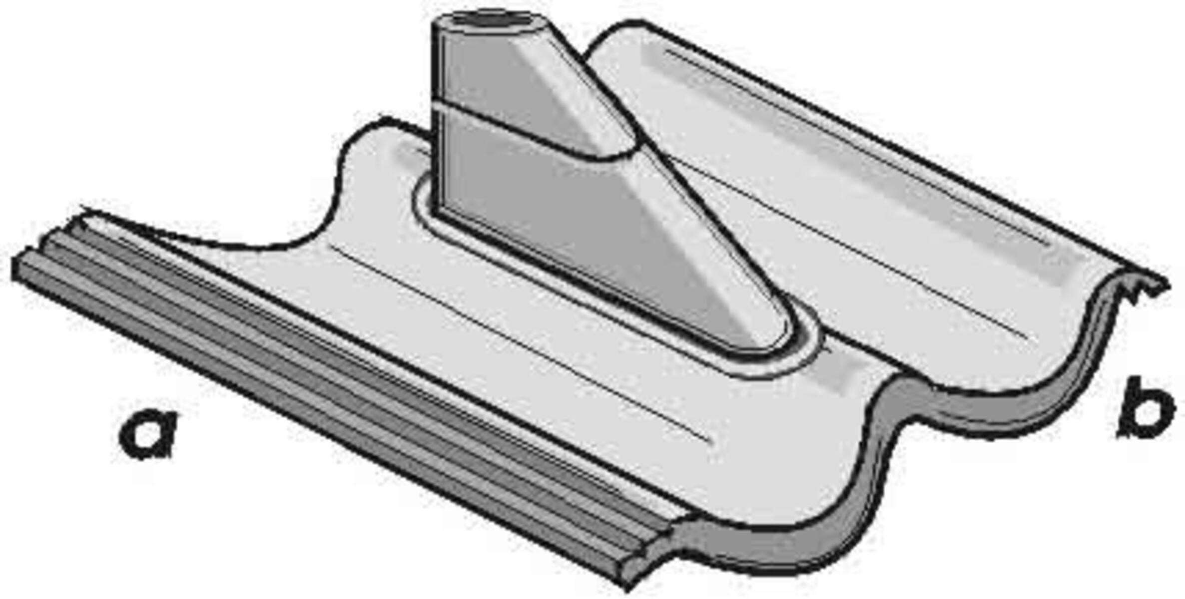 Televes Kunststoffziegel sw KSZ 60 DS