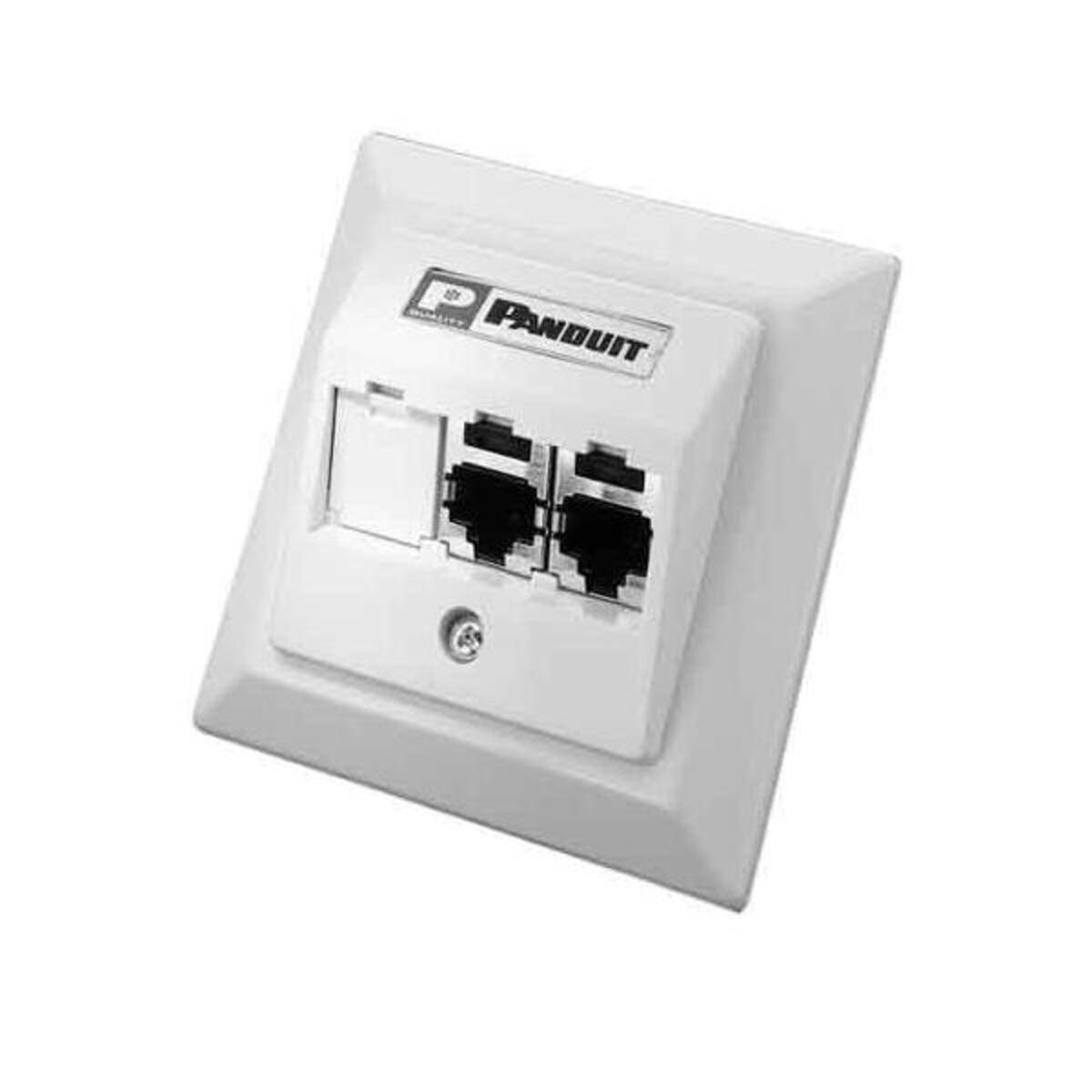 Panduit Schrägzentralplatte 3-Port CS2P6TGAWY