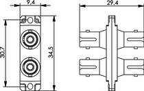 Telegärtner T-ST-Duplex Kuppl.MM 100007078