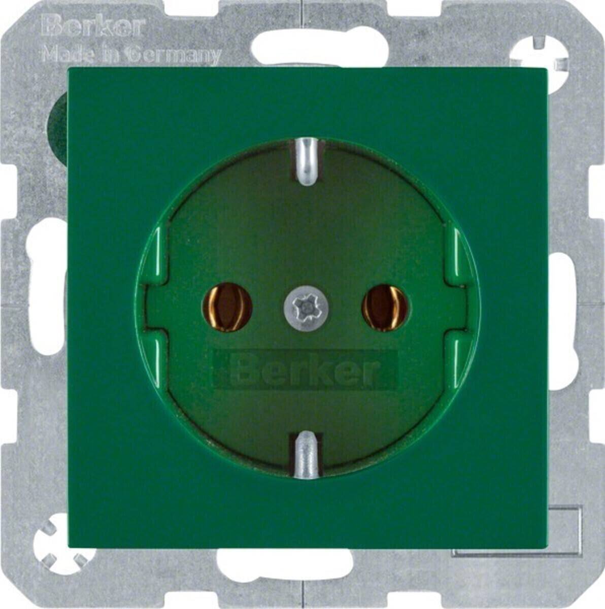 Berker SCHUKO-Steckdose gn/gl 47438913