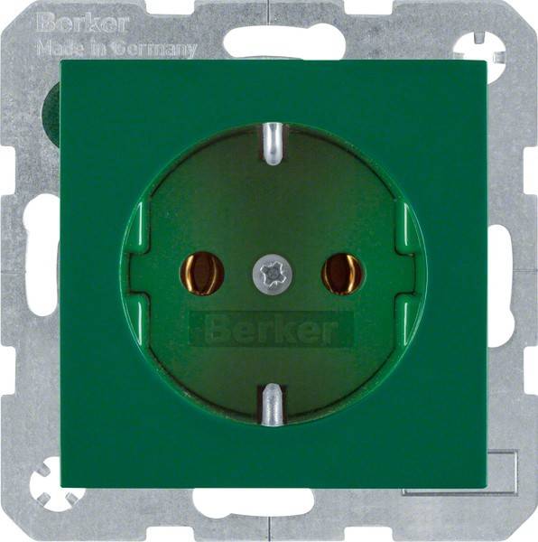 Berker SCHUKO-Steckdose gn/gl 47438913