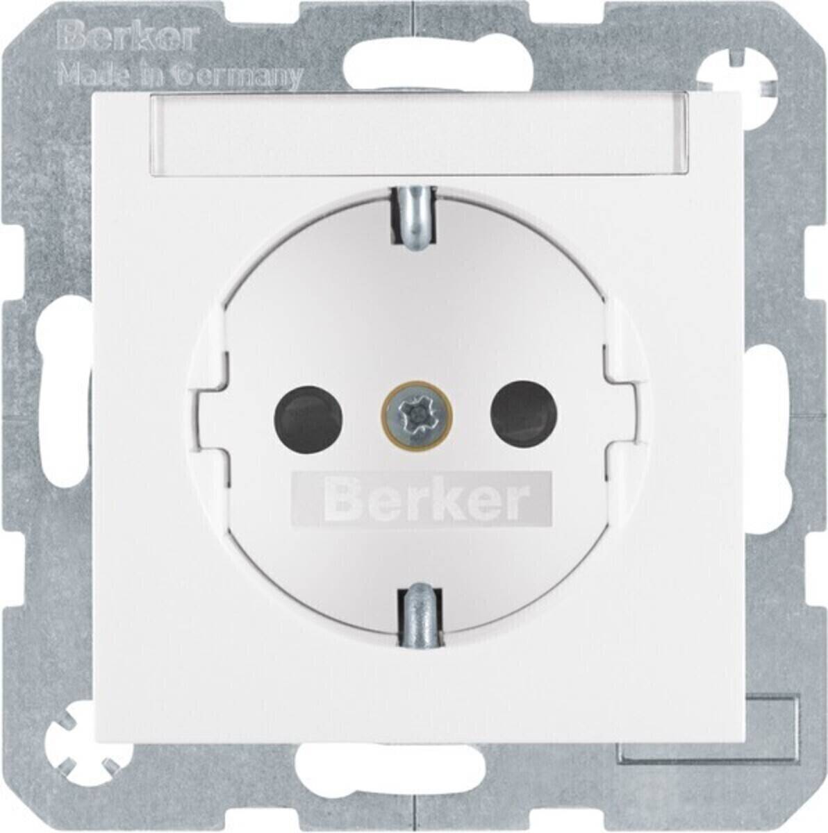 Berker SCHUKO-Steckdose pws/gl 47498989