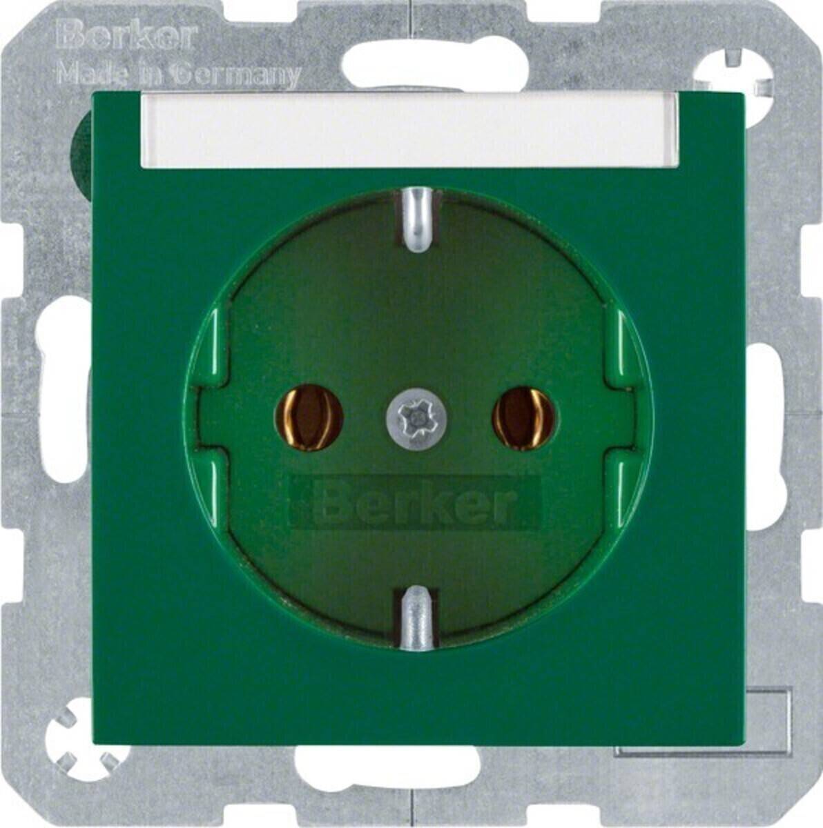 Berker SCHUKO-Steckdose gn/gl 47508903