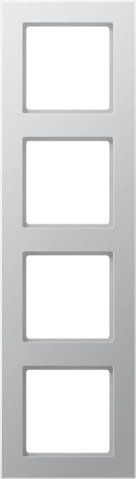 Jung Rahmen 4-fach alu AC 584 AL