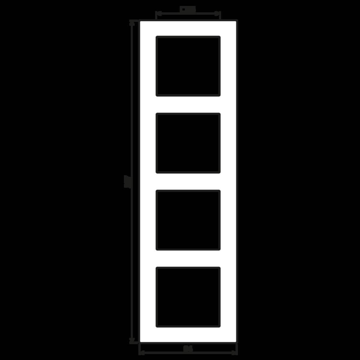 Jung Rahmen 4-fach aws AC 584 WW