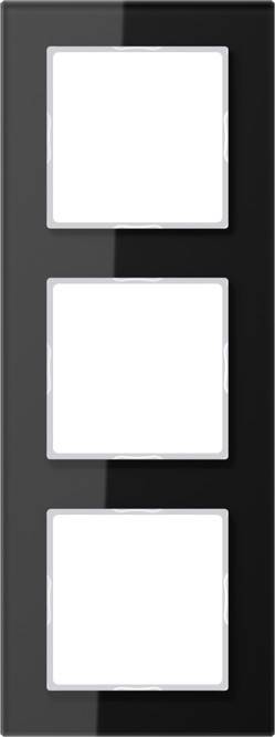 Jung Glasrahmen 3-fach sw AC 583 GL SW