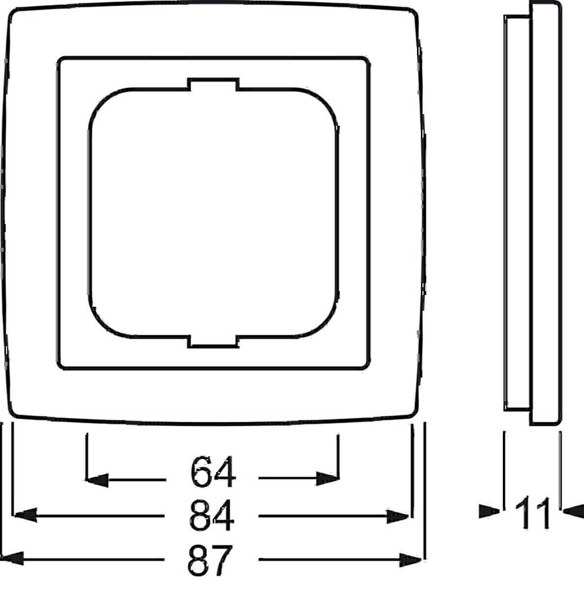Busch-Jaeger Rahmen 1-fach 1721-80G