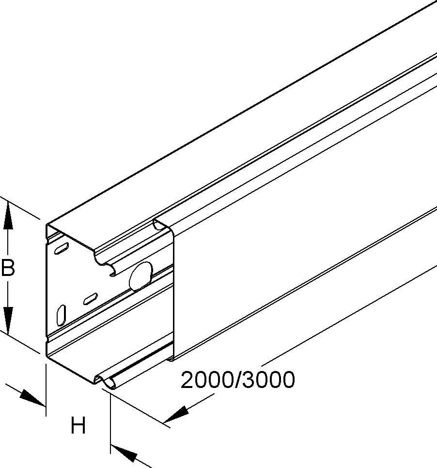 Niedax LS-Rechteckkanal LLK 60.100 E3