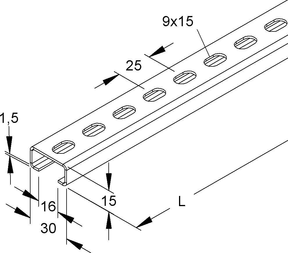 Niedax Ankerschiene 2970/2 GL