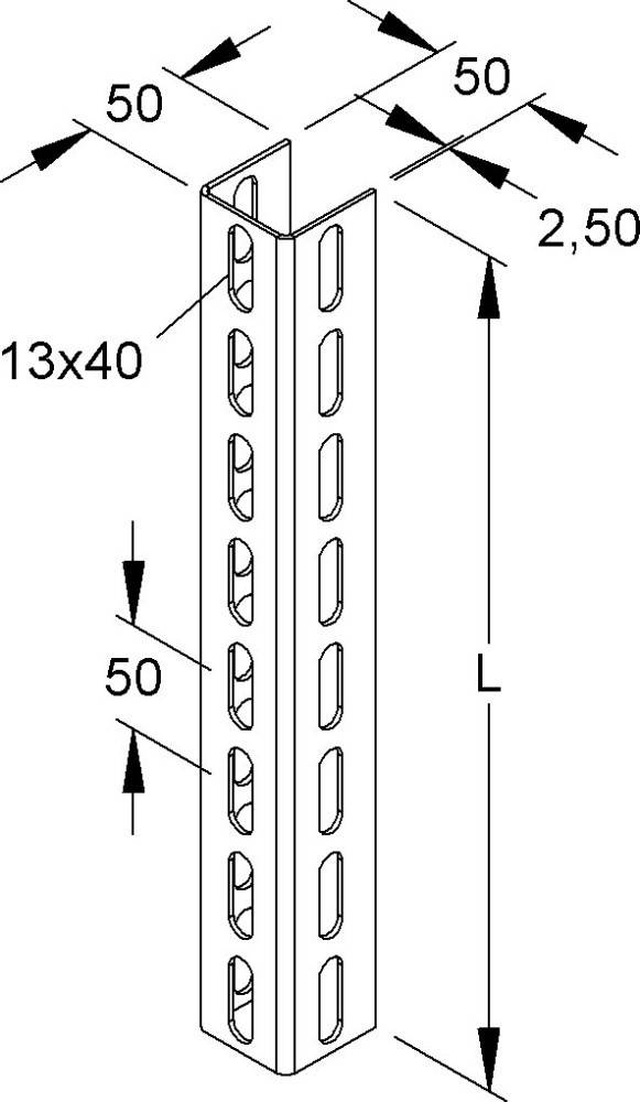 Niedax U-Profil U 5050/200 F