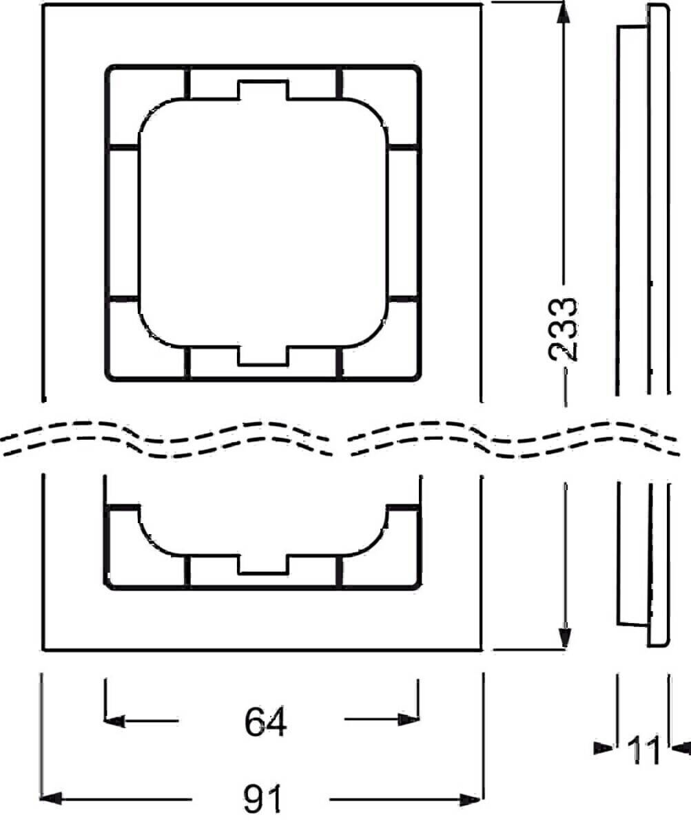 Busch-Jaeger Rahmen 3-fach 1723-286