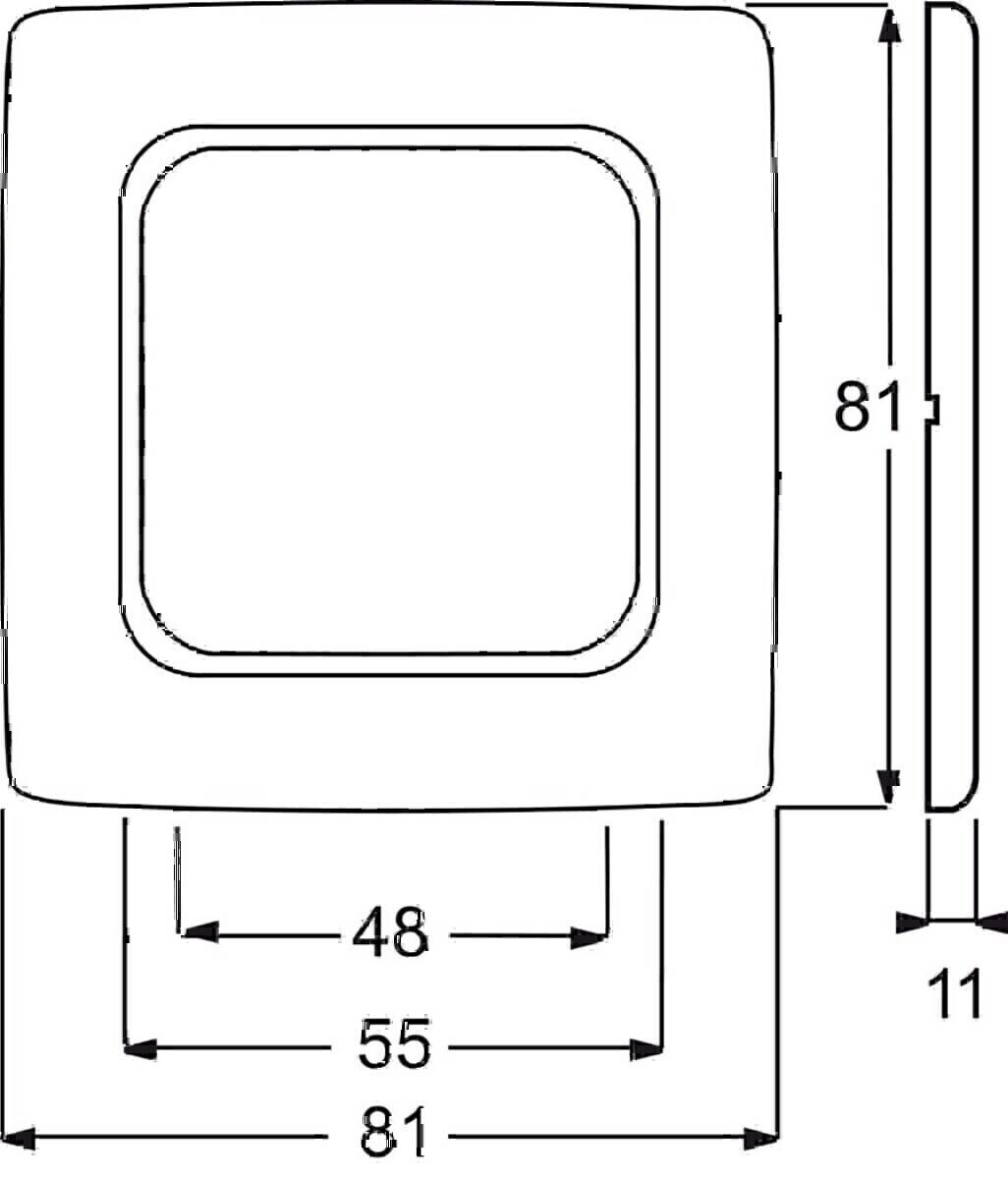 Busch-Jaeger Rahmen 1-fach 2511-212K-102