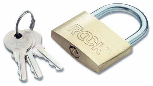 Cimco Bügelschloss Messing 17 0252