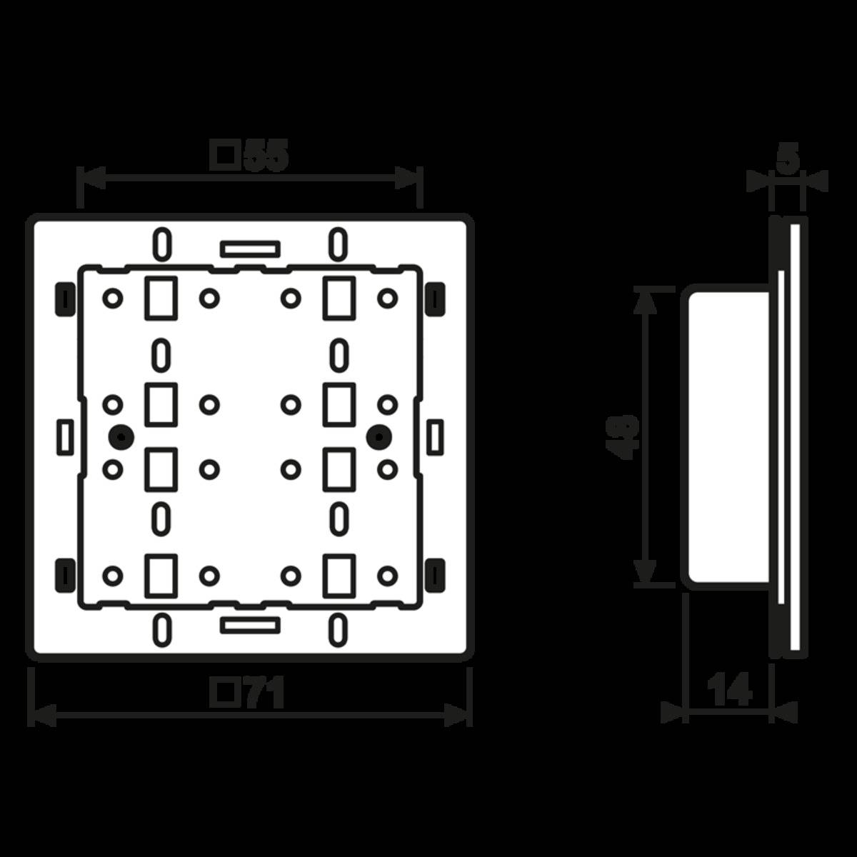 Jung KNX Funk-Tastsensor-Modul 4074 RF TSM