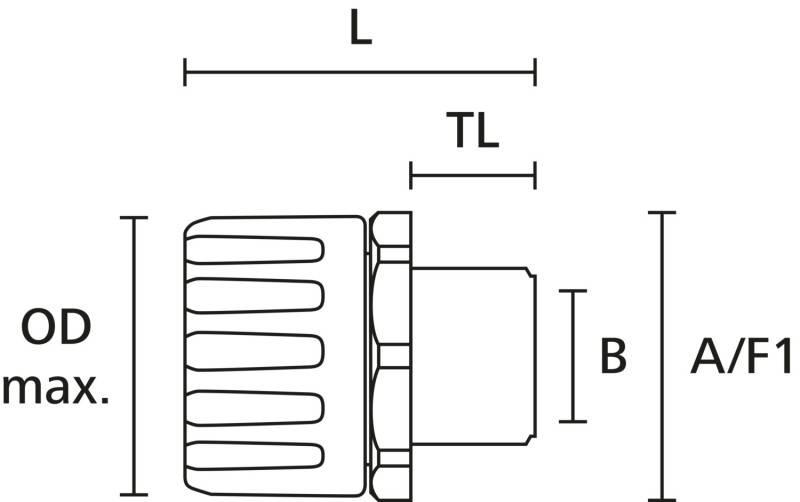 HellermannTyton Verschraubung HG28-S-M25