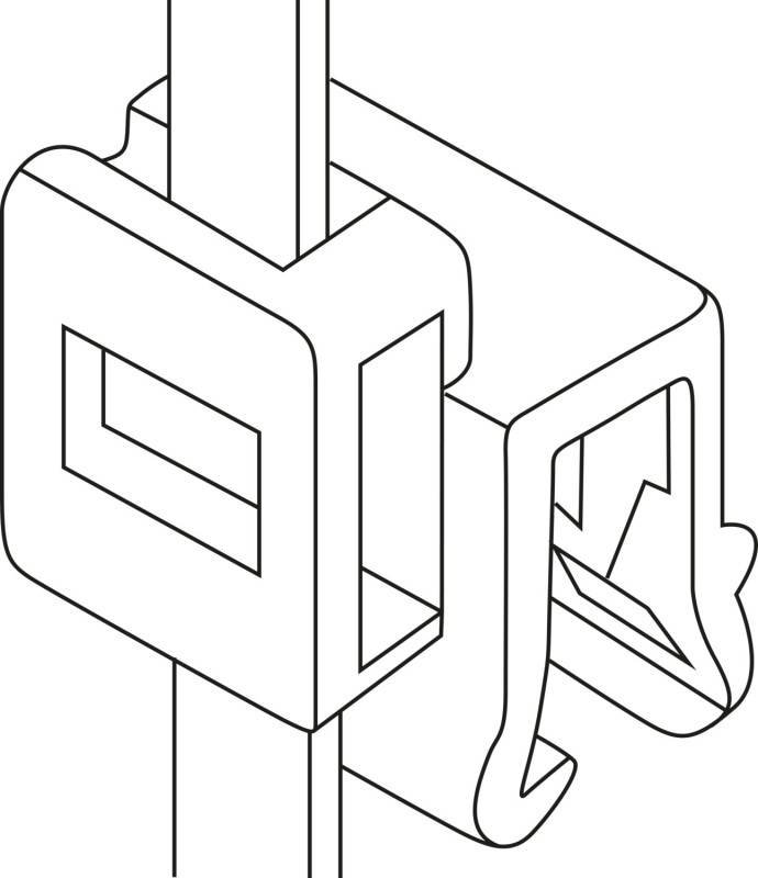 HellermannTyton Befestigungsbinder T50ROSEC5A-MC5-BK-D1