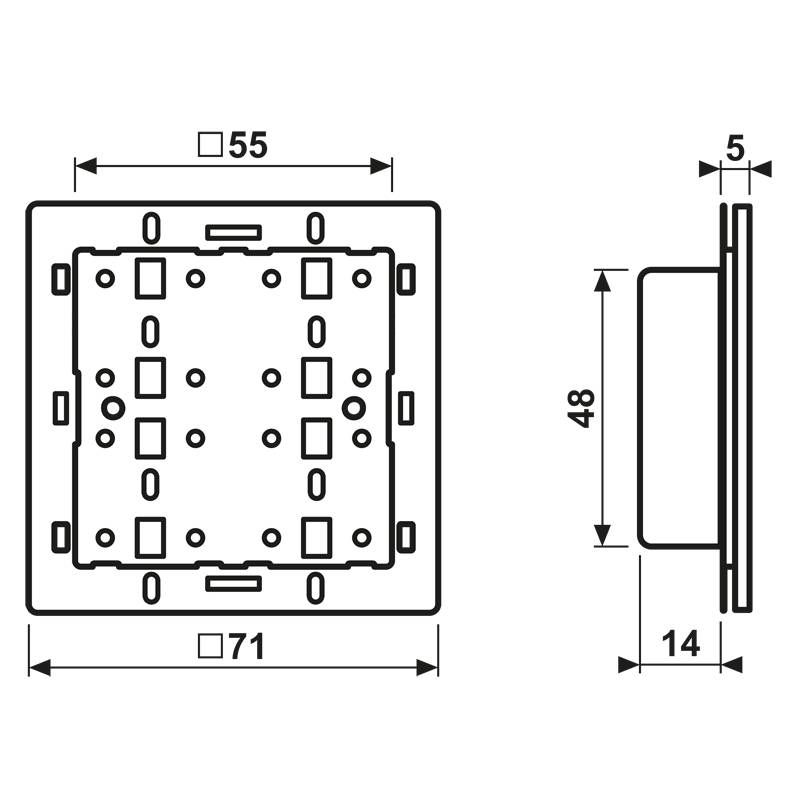 Jung KNX Tastsensor-Modul 4073 TSM
