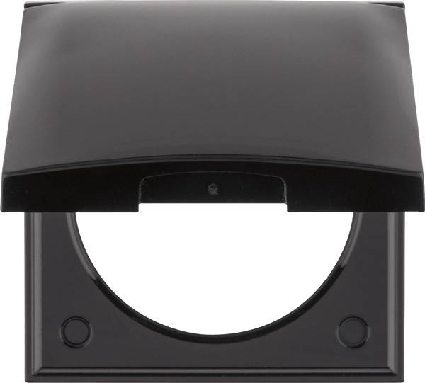 Berker Rahmen 1fach sw/gl 918282510