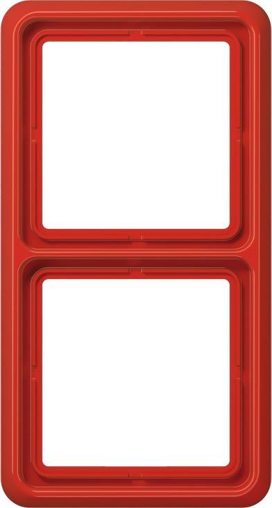 Jung Rahmen 2-fach rot CD 582 WU RT