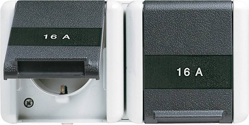 Jung SCHUKO-Steckdose 2-fach 8220 KINAW