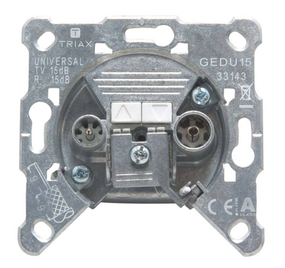 Triax Antennensteckdose 2f. GEDU 15